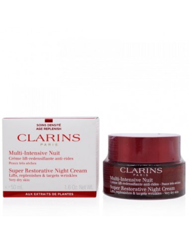 Clarins Super Restorative Night Wear Very Dry Skin Cream s'inspire de l'anatomie humaine